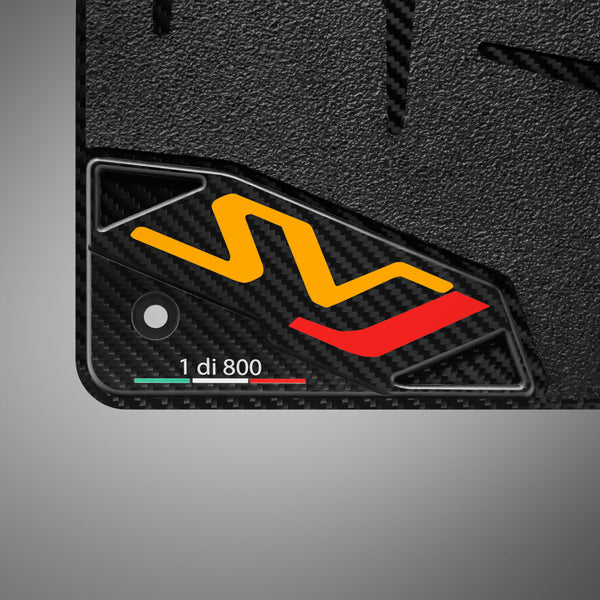 Carbon Fiber Floor Mats for Lamborghini Aventador SVJ - Matte