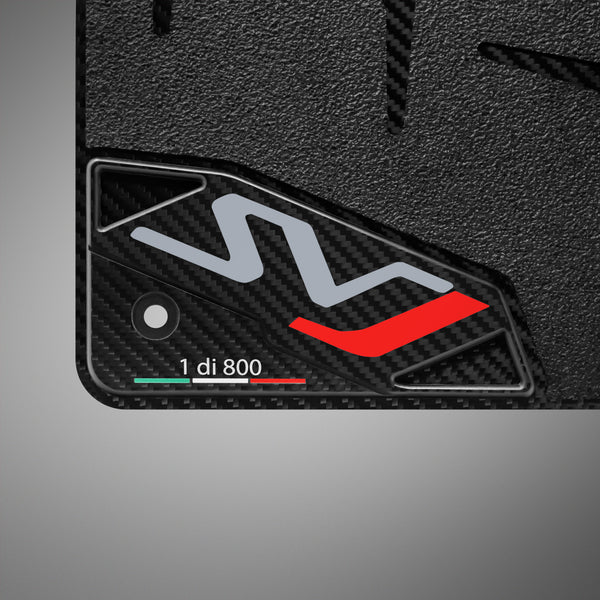 Carbon Fiber Floor Mats for Lamborghini Aventador SVJ - Matte