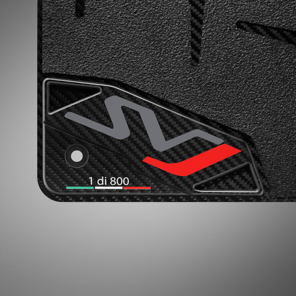 Carbon Fiber Floor Mats for Lamborghini Aventador SVJ - Matte