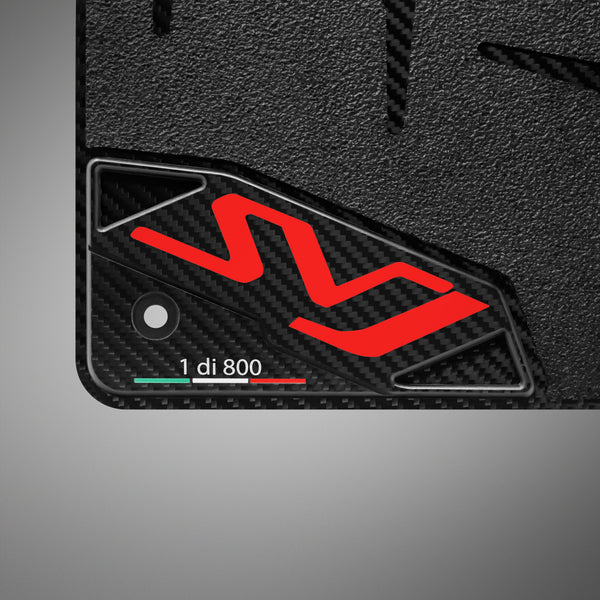 Carbon Fiber Floor Mats for Lamborghini Aventador SVJ - Matte