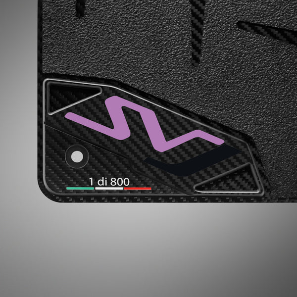 Carbon Fiber Floor Mats for Lamborghini Aventador SVJ - Matte